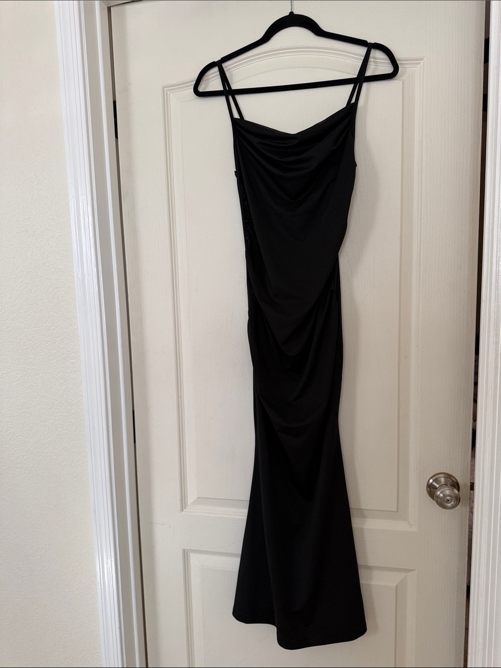 Classic Black Slip Dress - Women's Elegant Evening Dress